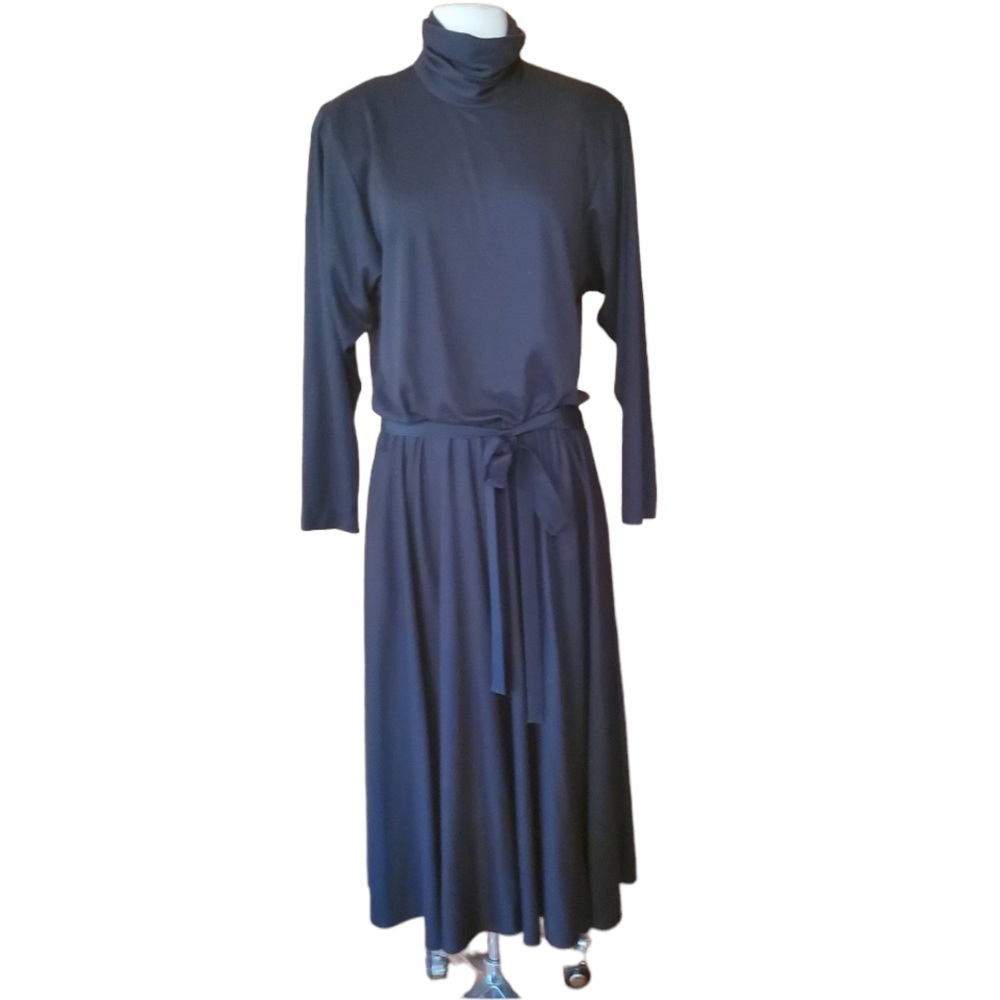 1980s Positive Attitude Black Maxi
